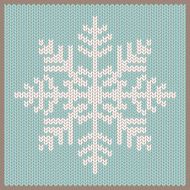 knitted snowflake