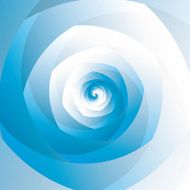 Blue abstract whirl Geometric spiral optical effect pattern N2