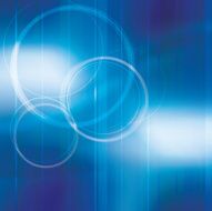 Abstract blue background with circles N3