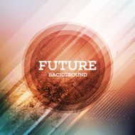 Circular futuristic background Vector illustration