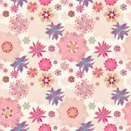 Seamless floral vector pattern N45