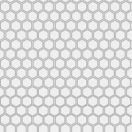 Abstract minimalistic black and white pattern hexagon