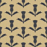 Repeating Scottish Thistle Pattern