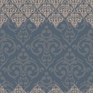 Vector seamless baroque damask luxury background