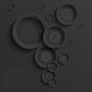 Vector modern black infographic background N2