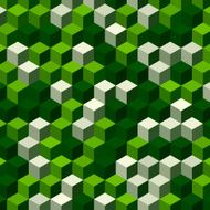 Salad Geometric Cube Hexagon Pattern