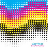 Abstract Colorful Halftone Background