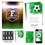Identity design for Your football club Set of blanks business