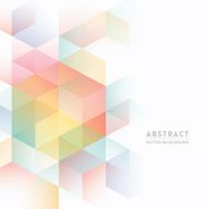 Pastel isometric shapes for abstract background