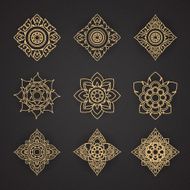 Vector set of thai art design
