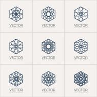 Vector ornamental symbols