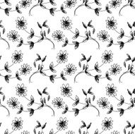 Simple Scribble Daisy Pattern