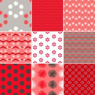 Red &amp; Grey Pattern