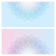 Abstract geometric flower vector background