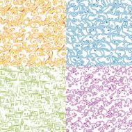 Set of seamless noise patterns