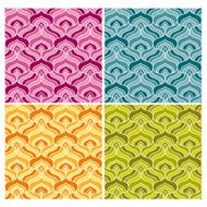 Seamless Retro Wallpaper N188