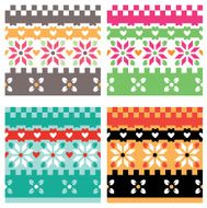 Scandinavian pattern swatch N2