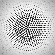 Radial halftone background
