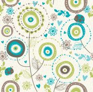 floral seamless pattern N390