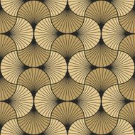 art deco pattern of overlapping arcs N4