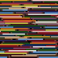 Colored Pencils Seamless Pattern