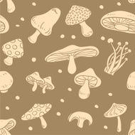 Seamless background - Mushroom