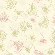 Weeds Seamless Pattern Illustration