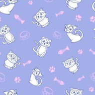 Seamless Pattern - Cats!