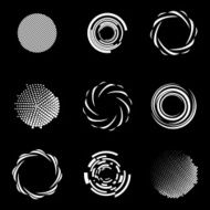 Unusual Icons Set Isolated On White Background Vector