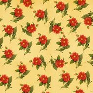 Vintage Wallpaper with Flowers