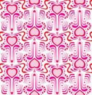 Hearts Deco Pattern