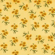Vintage Wallpaper with Sunflowers