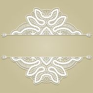 Abstract decoration lace frame border pattern ethnic ornament