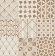 seamless bronze geometric pattern