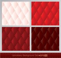 Vector abstract upholstery background Red color set