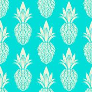 Seamless pattern with pineapples N10