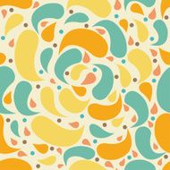 Colorful abstract retro seamless pattern