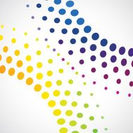 abstract colorful polka dot decoration pattern design element