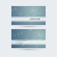 Modern business card template with sparkling lines and sparks