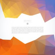 Vector geometric orange background