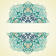 Vector ornate frame in Victorian style