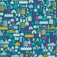 Real Estate Seamless Pattern