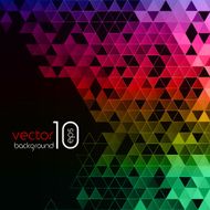 Abstract bright polygonal triangles poster N2