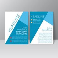 Vector brochure template design N4