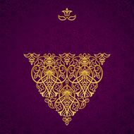 Vector ornate pattern in Victorian style N2