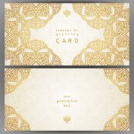 Vintage ornate cards in oriental style N16