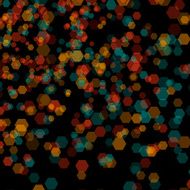 Orange Abstract 3D Cube Background Pattern