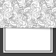 Vector Monochrome Abstract Template N2