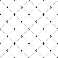 Vector seamless pattern lightning