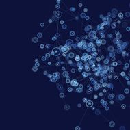 Rain Digital Branch Pattern